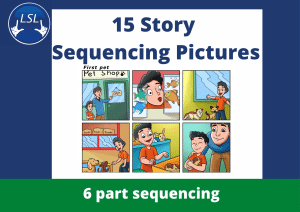 15 Story Sequencing Pictures (6 part) - Download ONLY