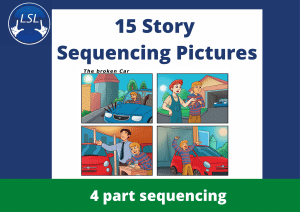 15 Story Sequencing Pictures (4 part) - download ONLY